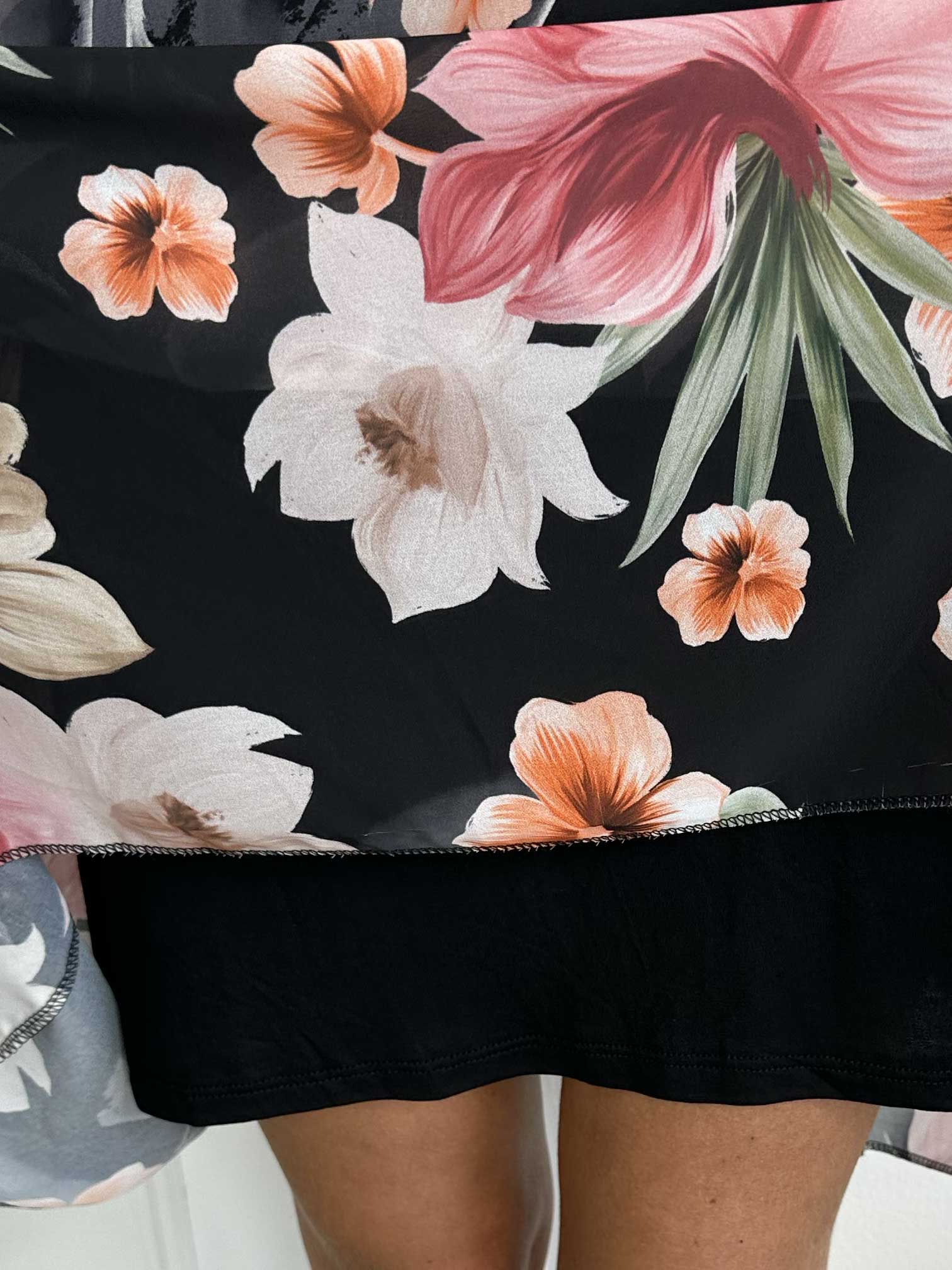 Sabine - Sød kjole med flagermusærmer